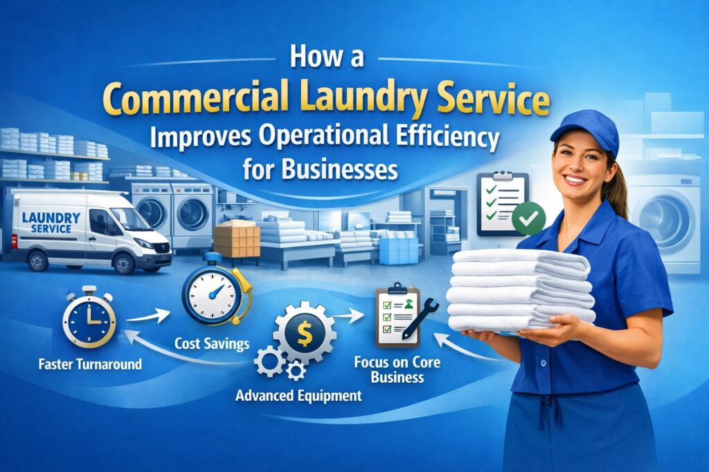 How a Commercial Laundry Service Improves Operational Efficiency for Businesses
